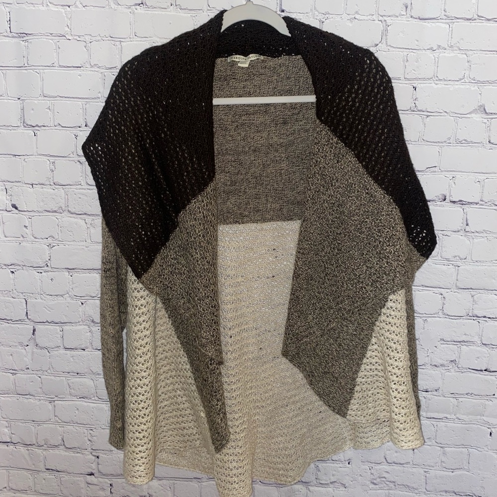 Carolyn Taylor Brown/Cream Cardigan